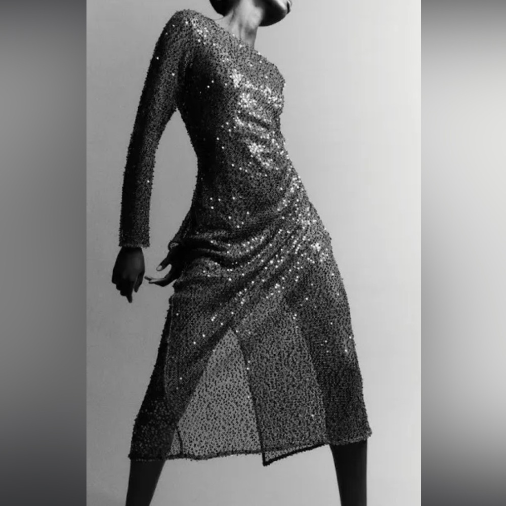 H&M women’s sequined long dress